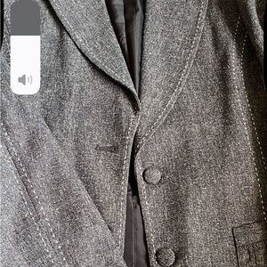 White House Black Market Gray Blazer with skirt